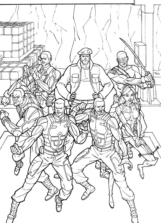 Plansa de colorat cu G.I. Joe 13 5